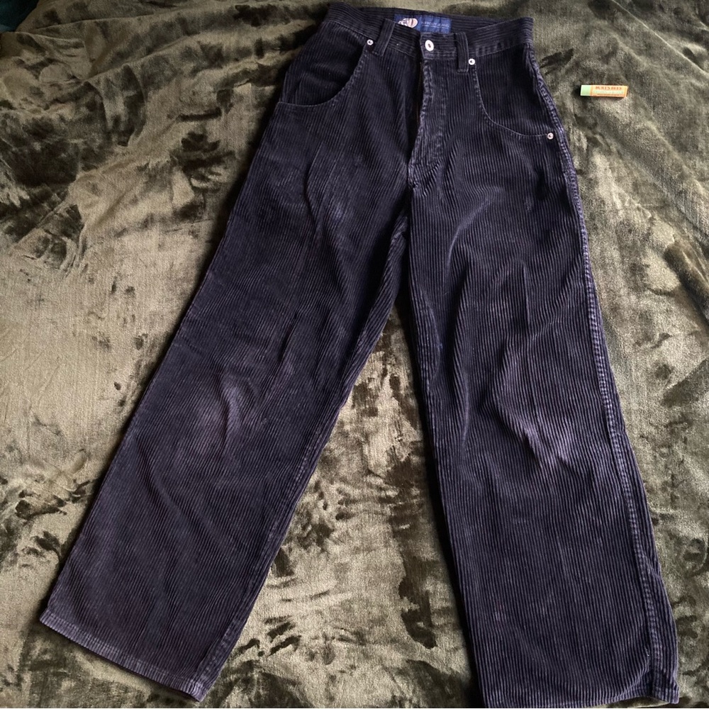 Tuff Guy Baggy Black Soft Corduroy Carpenter Pants